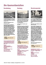 Bild Tafel 11: Die Gasmordanstalten Brandenburg, Bernburg, Pirna/Sonnenstein