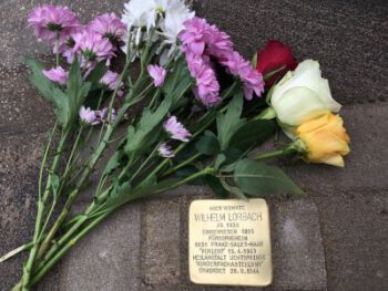 Stolperstein in Essen-Katernberg, Schonnebeckhöfe 148 b, für Wilhelm Lorbach (3. Juli 1930 – 28. September 1944)